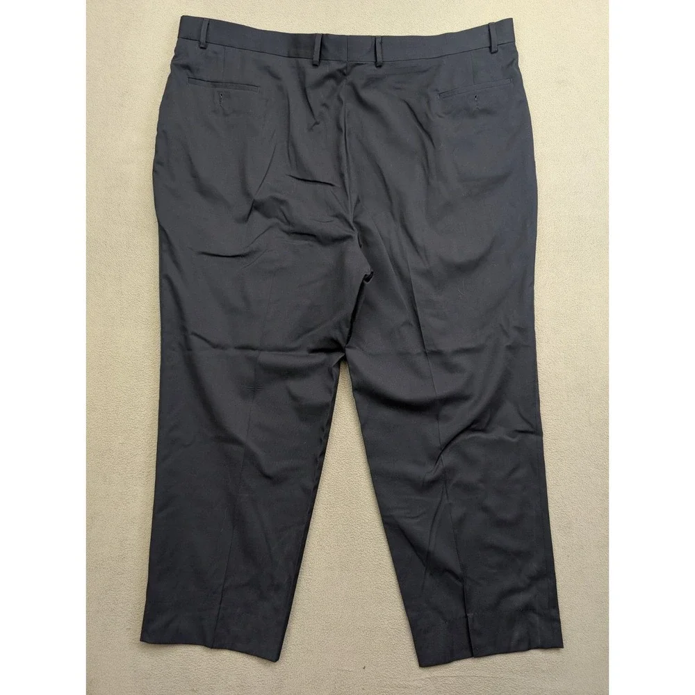 Joseph & Feiss Mens Size 52L 2 Piece Suit Navy Blue Solid Pleated Pants 48x30 - Picture 12 of 12